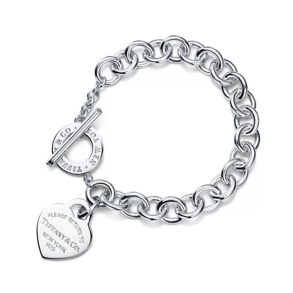 Tiffany & Co. Jewelry - Tiffany & Co. Silver Heart Tag Bracelet, Worn Once